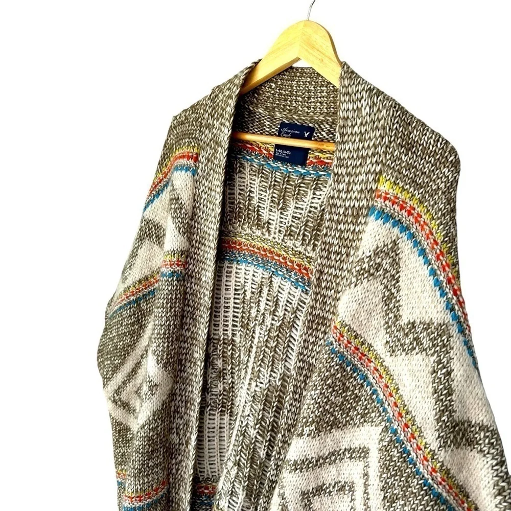American Eagle Outfitters Cardigan Aztec Sweater, L/XL